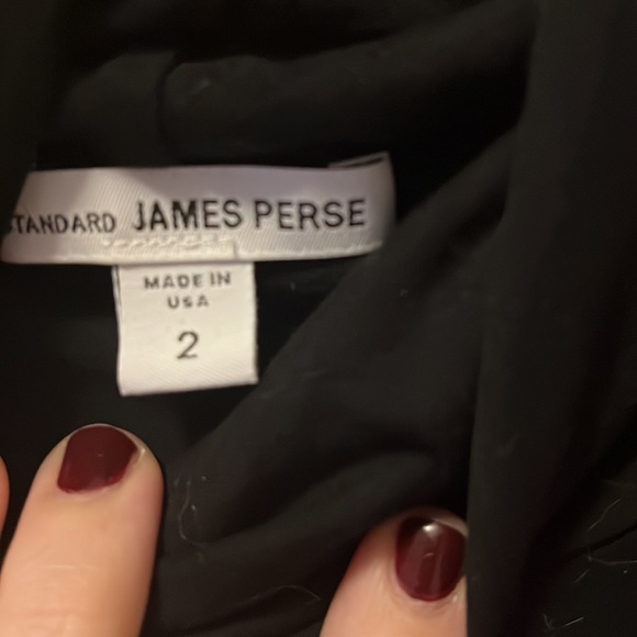 JAMES PERSE  black turtleneck with back detail - Picture 4 of 7